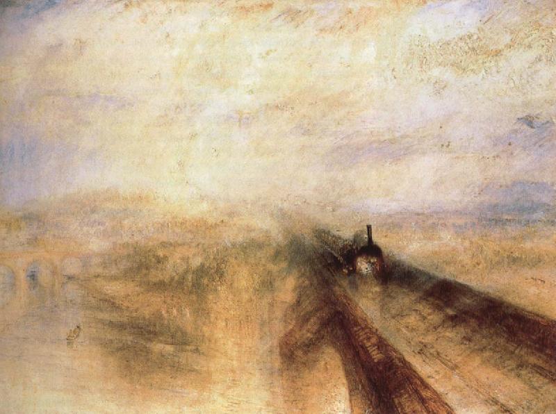Joseph Mallord William Turner Rain,Steam and Speed-the Great Western oil painting picture